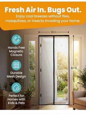 Magnetic screen door (brand new!)
